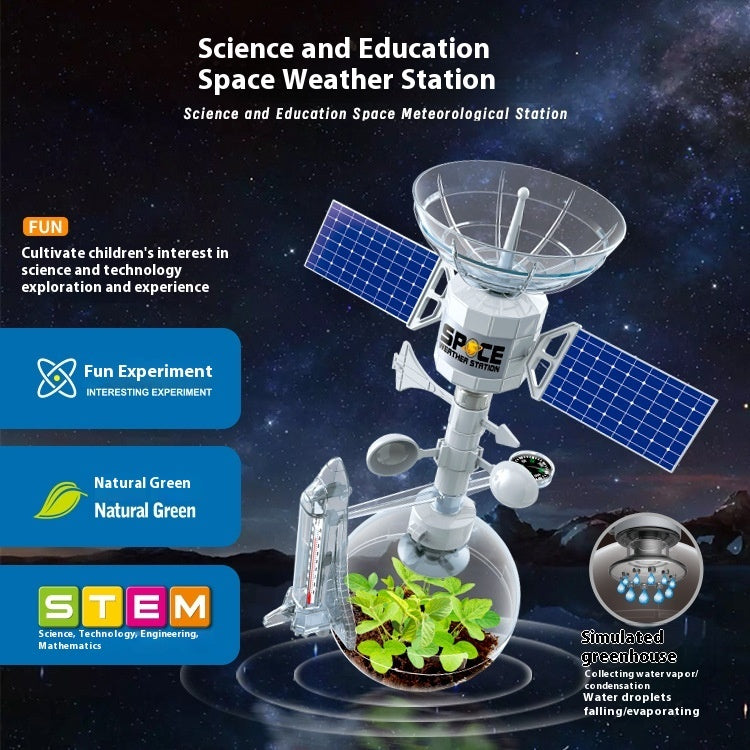 【STEM 科學啟蒙】兒童太空氣象站 DIY 親子手作實驗組（培養動手腦力與觀察力）